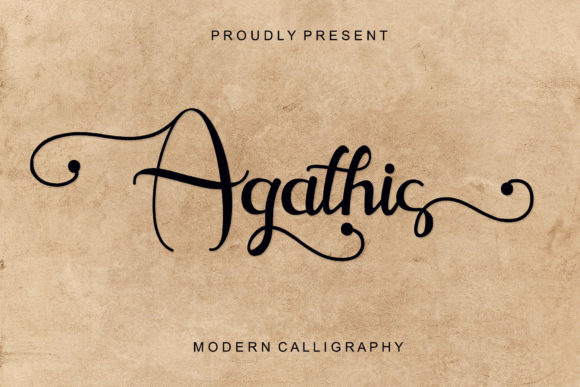 Agathis Font: Elegant Script for Crafts