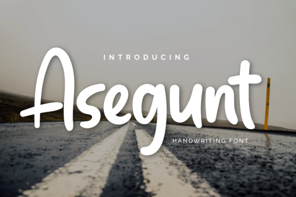 Asegunt: A Daring Handwritten Font for Web Design