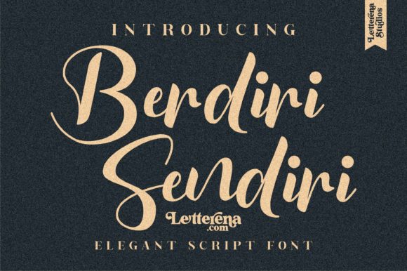 Berdiri Sendiri: A Handwritten Font That Feels Like Your First Sketch
