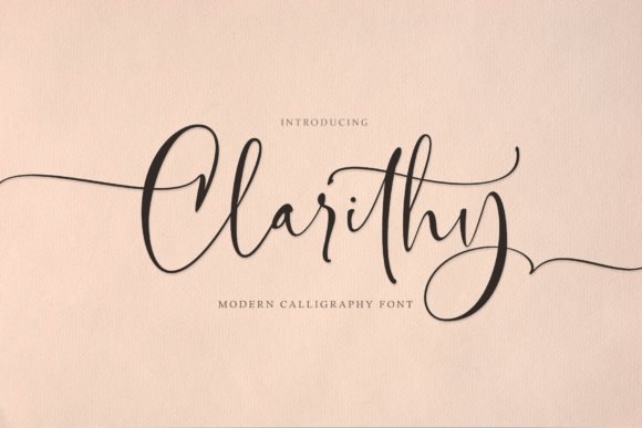 Clarithy Handwritten Font for Crafters & Small Shops