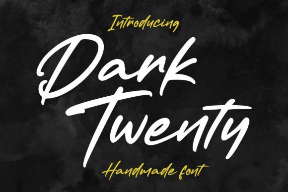 Dark Twenty: A Casual Handwritten Font for Crafters