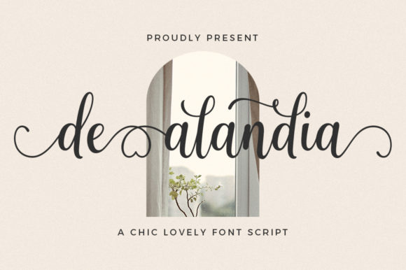 De Alandia: A Refined Script Font for Campaign Headlines That Breathe