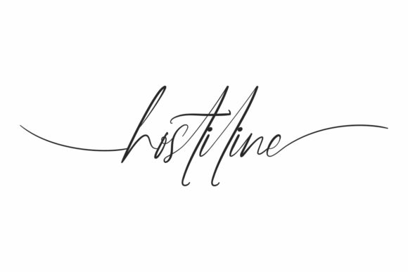 Hostiline: A Creative Script Font for Campaigns