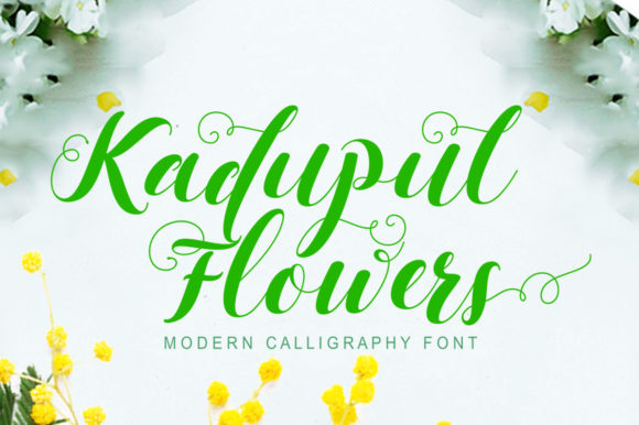 Kadupul Flowers: A Graceful Script Font for Branding That Feels Human