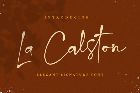 La Calston: A Handwritten Font for Thoughtful Design