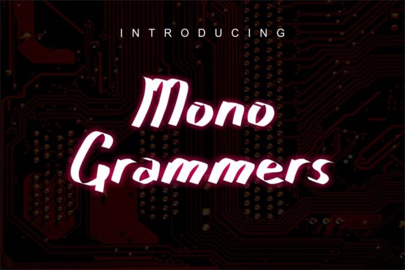 Mono Grammers: A Handwritten Font for Editorial Impact