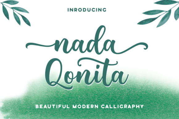 Nada Qonita: A Modern Calligraphy Font for Elegant Brand Identity