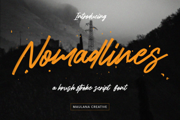 Nomadlines: A Confident Handwritten Font for Logos & Headlines