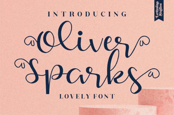 Oliver Sparks: A Sweet Handwritten Font for Romantic Branding