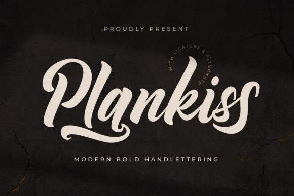 Plankiss: A Confident Script Font for Small Business Branding