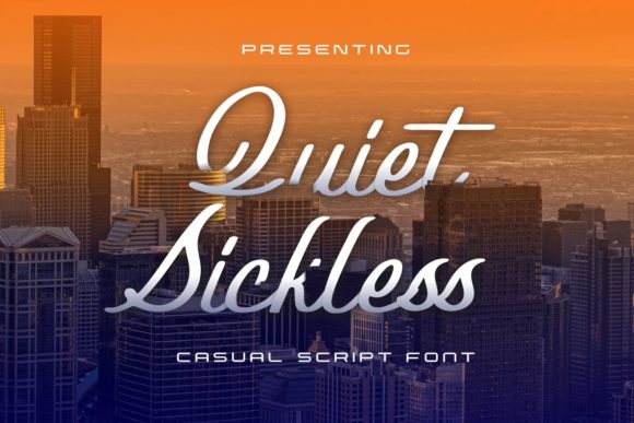 Quiet Sickless: A Delicate Script Font for Modern Web Design