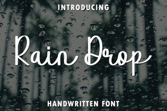 Rain Drop Font: Elegant Script for Digital Marketing