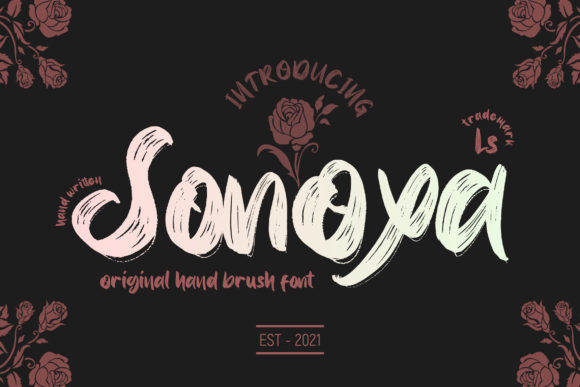 Sonoxa: Bold Handwritten Font