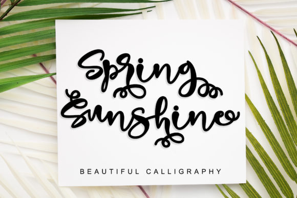 Spring Sunshine Handwritten Font for Crafters & Sellers