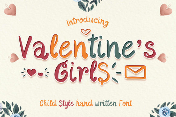 Valentine's Girls Font for Creative Campaigns