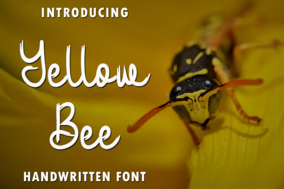 Yellow Bee: A Whimsical Handwritten Font for Crafters