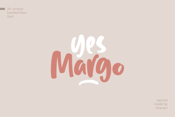 Yes Margo: A Bold Handwritten Font